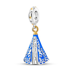 Ciondolo My Life in argento Sterling 925 - Pendente del mantello reale di Nostra Signora di Aparecida 