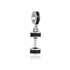 Ciondolo My Life in argento sterling 925 - Manubrio nero 