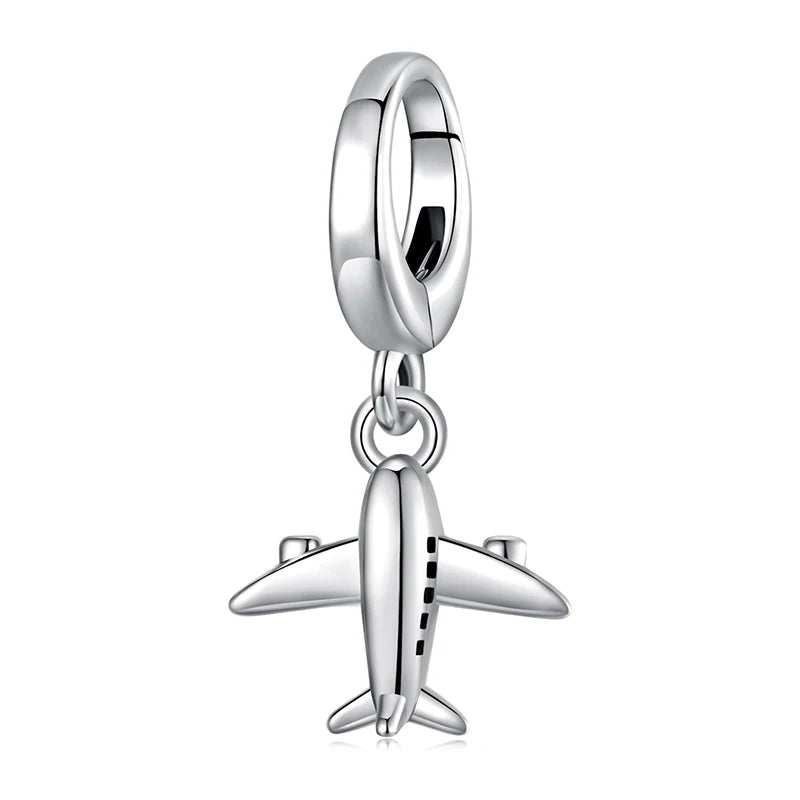 Charm My Life in 925 Silver - Wanderlust Plane Pendant