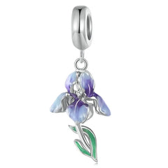 Charm My Life in 925 Silver - Iris Bloom Pendant