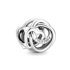 Ciondolo My Life in argento Sterling 925 - Cuori intrecciati "Insieme" 