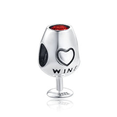 Wine Glass - My Life Charm in 925 Sterling Silver