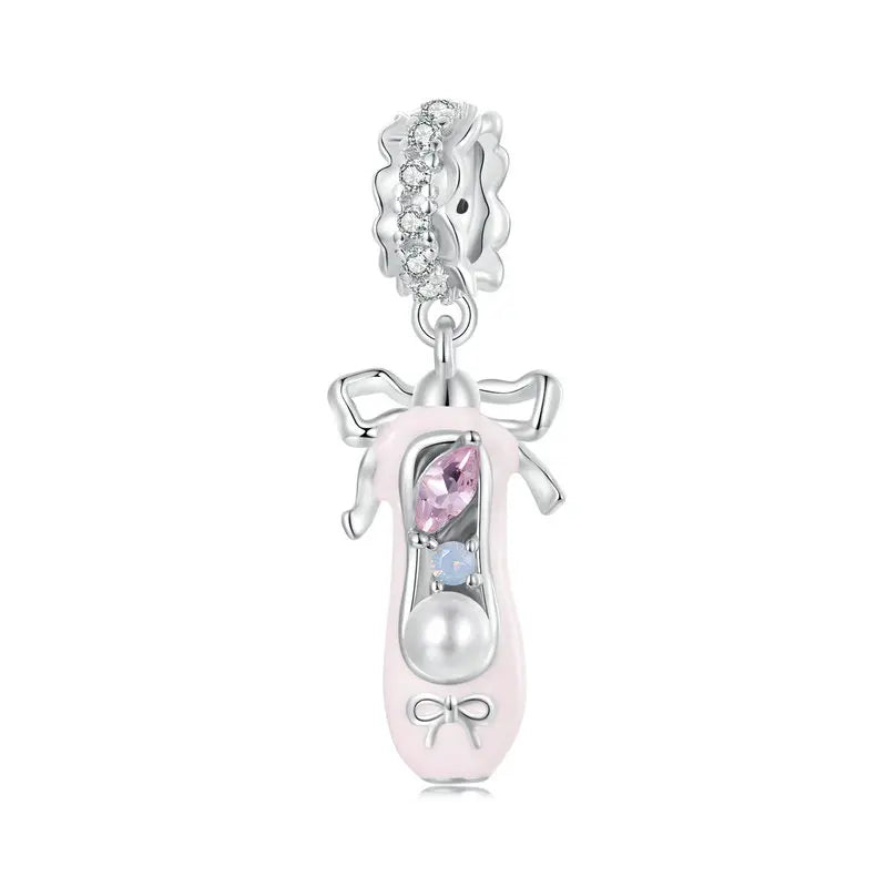 Charm My Life in 925 Silver - Ballet Slipper Pendant