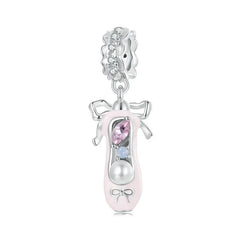 Charm My Life in 925 Silver - Ballet Slipper Pendant