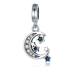 Charm My Life in 925 Silver - Moon & Stars