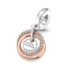 Always Together Pendant - My Life Charm in 925 Sterling Silver