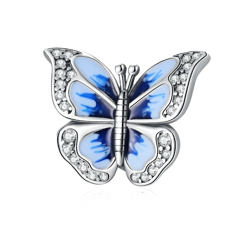 Blue Wings Butterfly - My Life Charm in 925 Sterling Silver