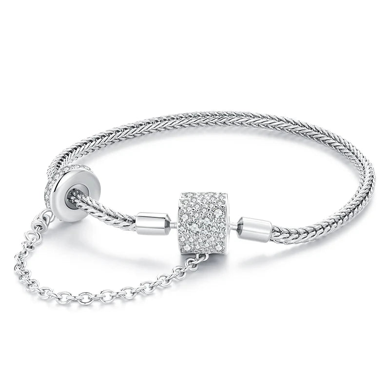 Bracciale di lusso con catena di sicurezza