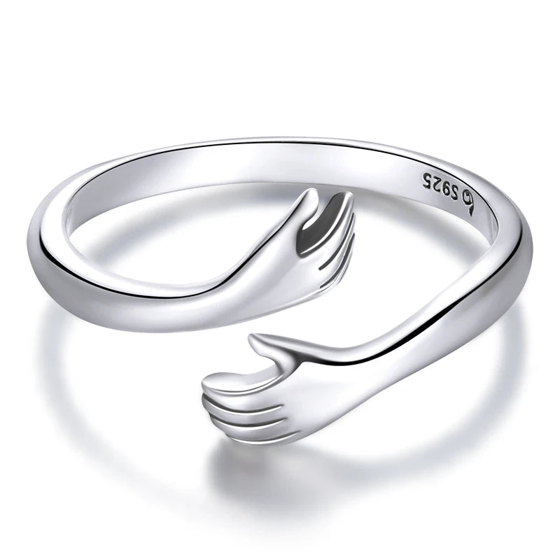 Anello abbraccio in argento sterling 925