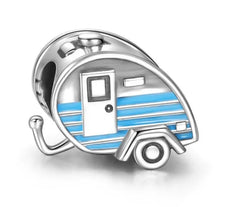 Ciondolo My Life in argento Sterling 925 - Viaggio in camper
