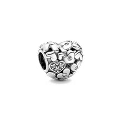 Ciondolo My Life in argento Sterling 925 - Mosaico a forma di cuore scintillante 