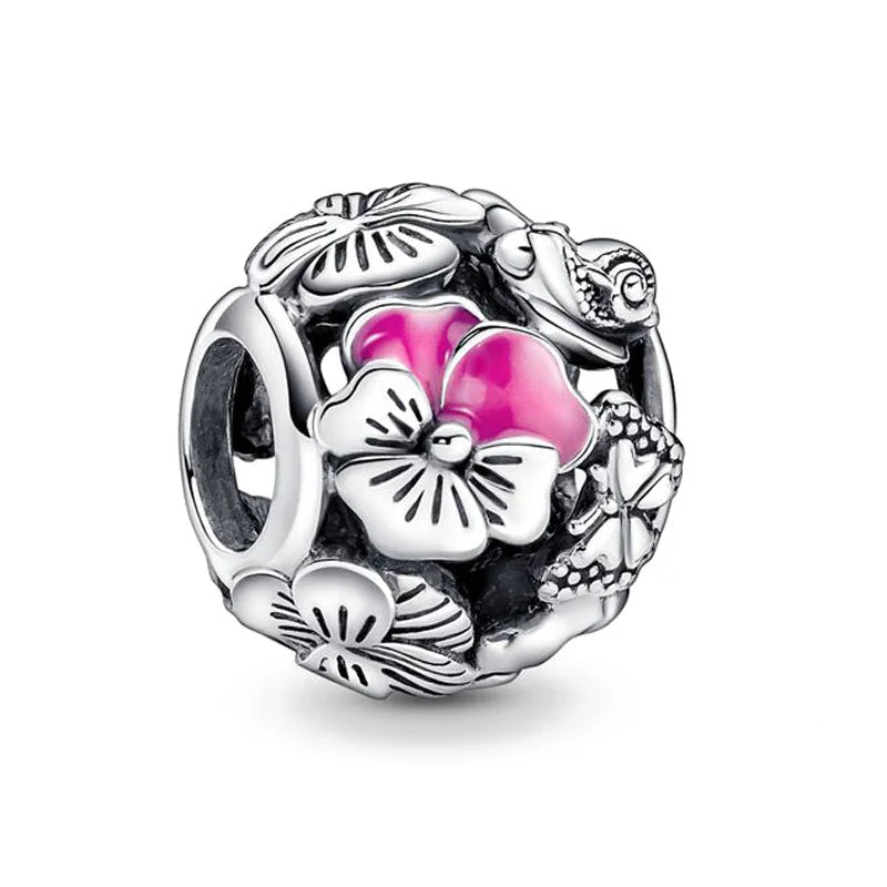Ciondolo My Life in argento Sterling 925 - Giardino tropicale 