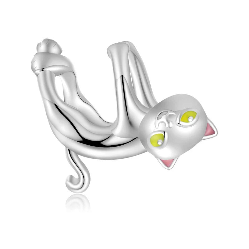 Charm My Life in 925 Silver - Playful Cat