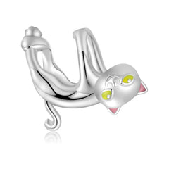 Charm My Life in 925 Silver - Playful Cat