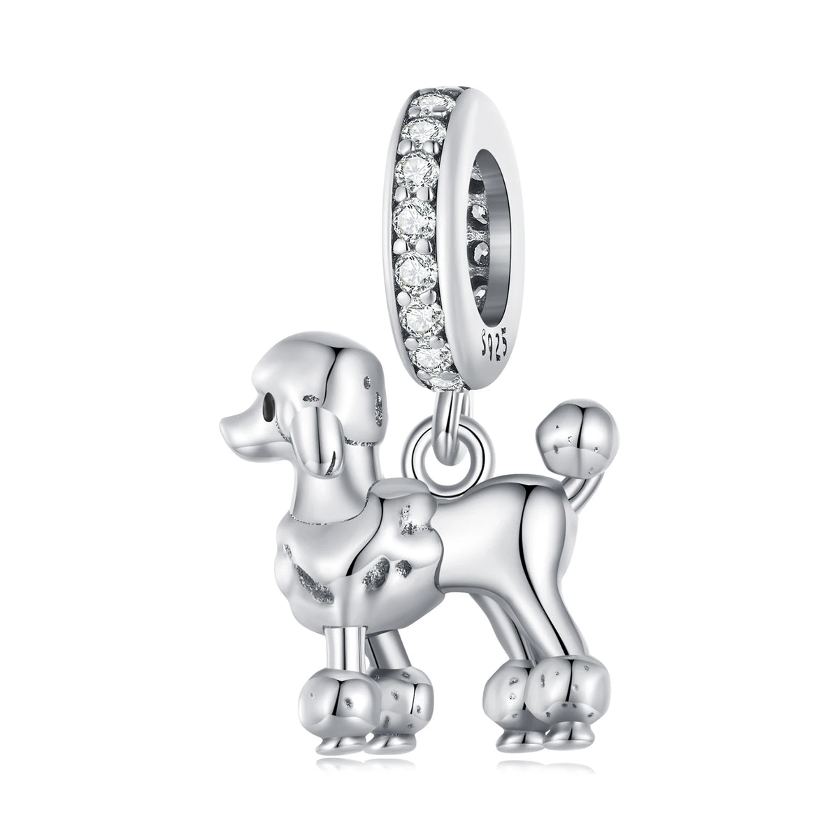 Charm My Life in 925 Silver - Elegant Poodle Pendant