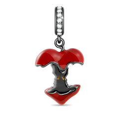 Ciondolo My Life in argento Sterling 925 - Pendente a forma di torsolo di mela 