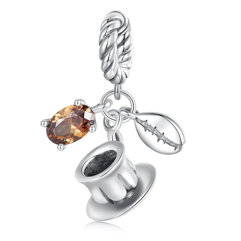Charm My Life in 925 Silver - Coffee Lover Trio Pendant