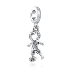 Ciondolo My Life in argento sterling 925 - Ciondolo figlio calciatore 