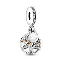Family Tree Pendant - My Life Charm in 925 Sterling Silver