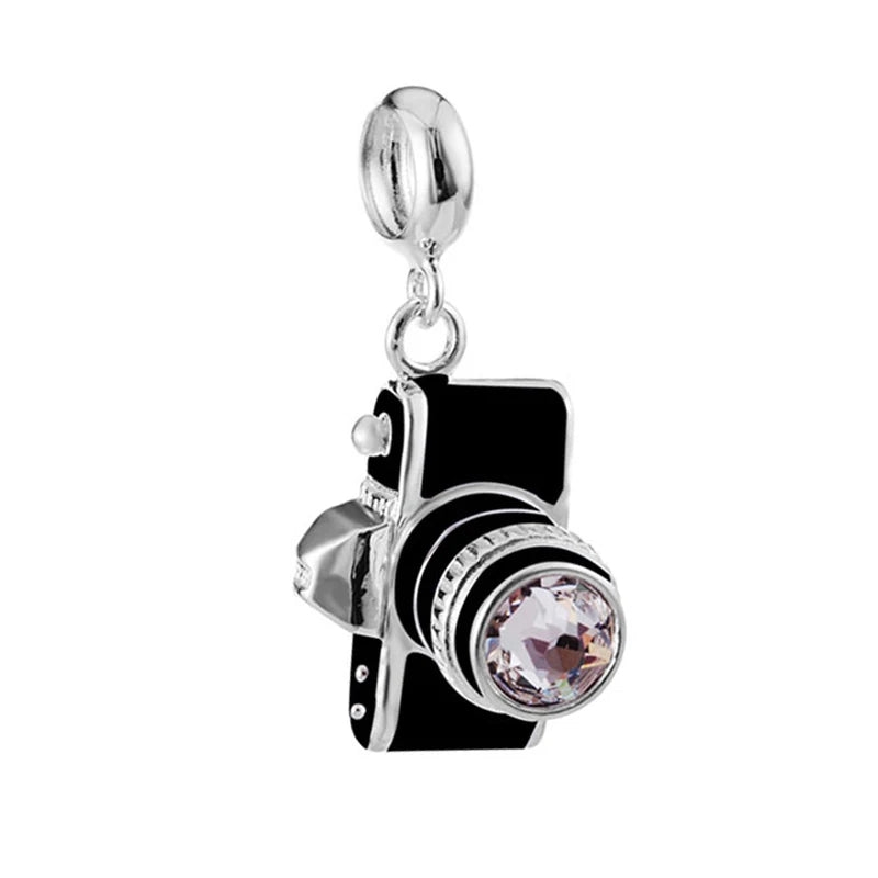Ciondolo My Life in argento sterling 925 - Ciondolo con fotocamera Shutter Love