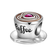 Coffee Lover Cup - My Life Charm in 925 Sterling Silver