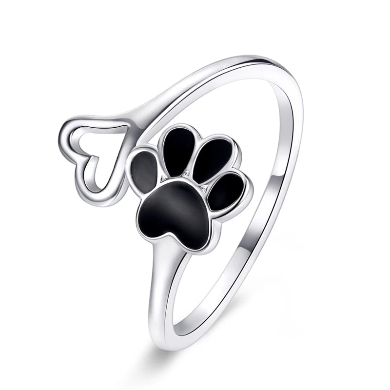Anello Zampa d'Amore in argento Sterling 925