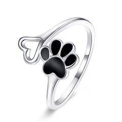 Anello Zampa d'Amore in argento Sterling 925
