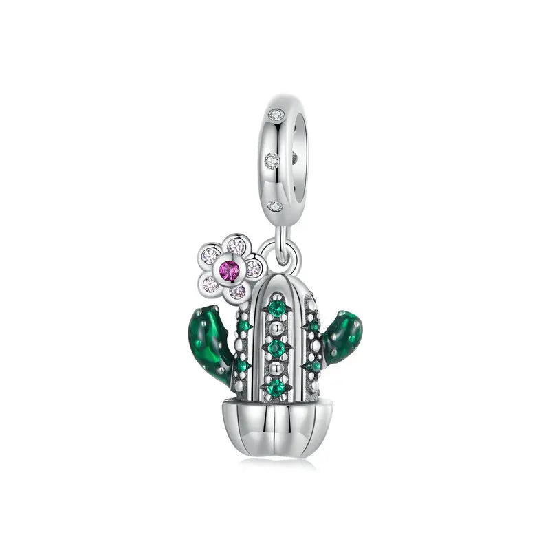 Charm My Life in 925 Silver - Cactus Bloom Pendant