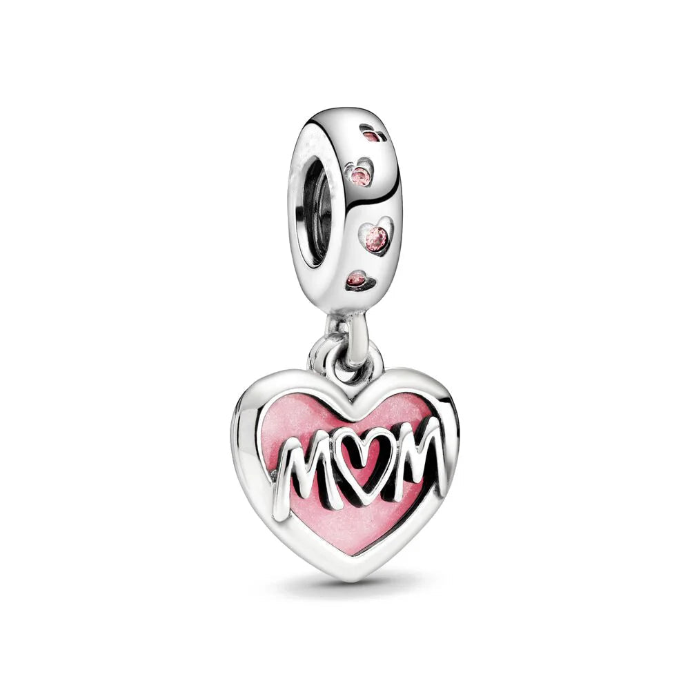 Ciondolo My Life in argento Sterling 925 - Ciondolo a forma di cuore per la mamma 