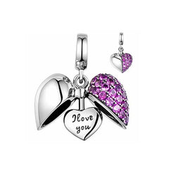 Ciondolo My Life in argento Sterling 925 - Ciondolo Amore Nascosto 