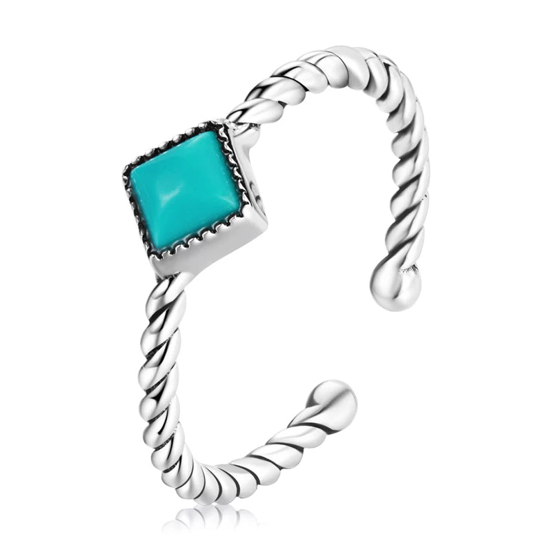 Anello Boho Turchese in Argento Sterling 925