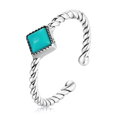 Anello Boho Turchese in Argento Sterling 925