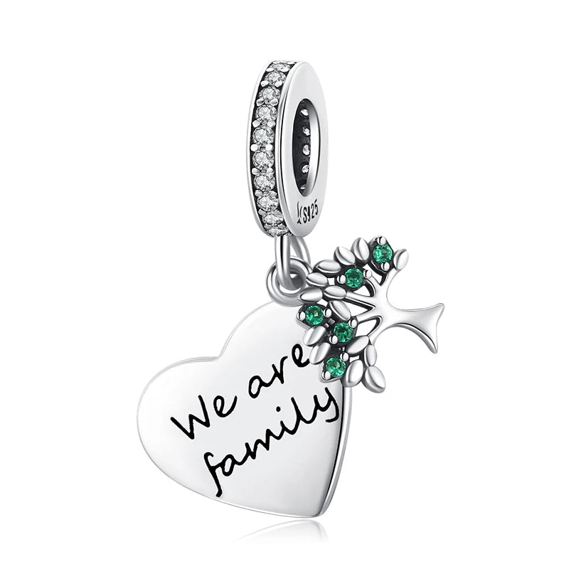 Charm My Life in 925 Silver - We Are Family Pendant