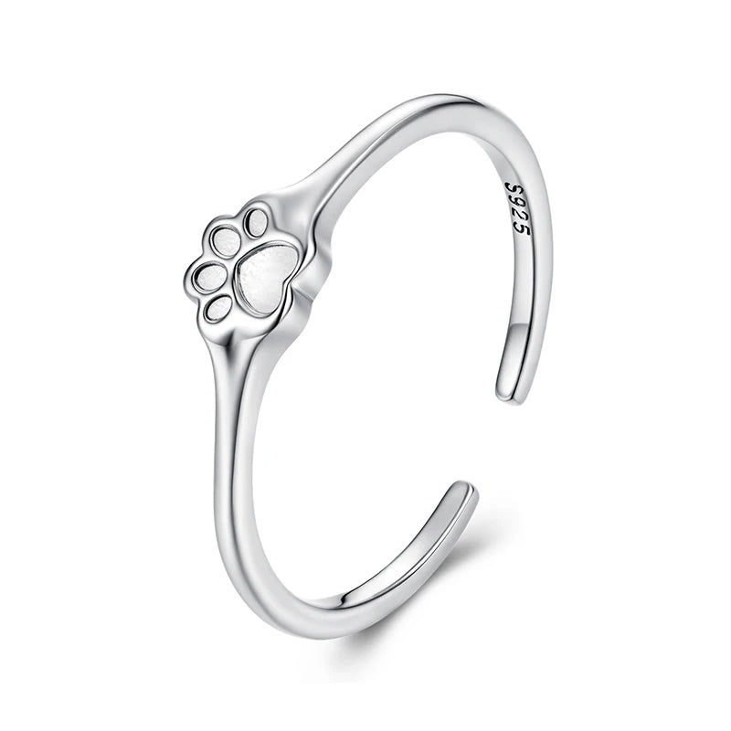 Anello Zampa d'Amore in argento Sterling 925