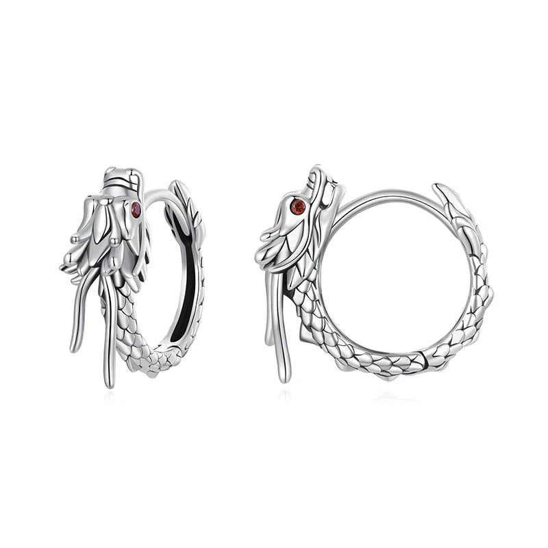 Orecchini Dragon Spirit in argento sterling 925