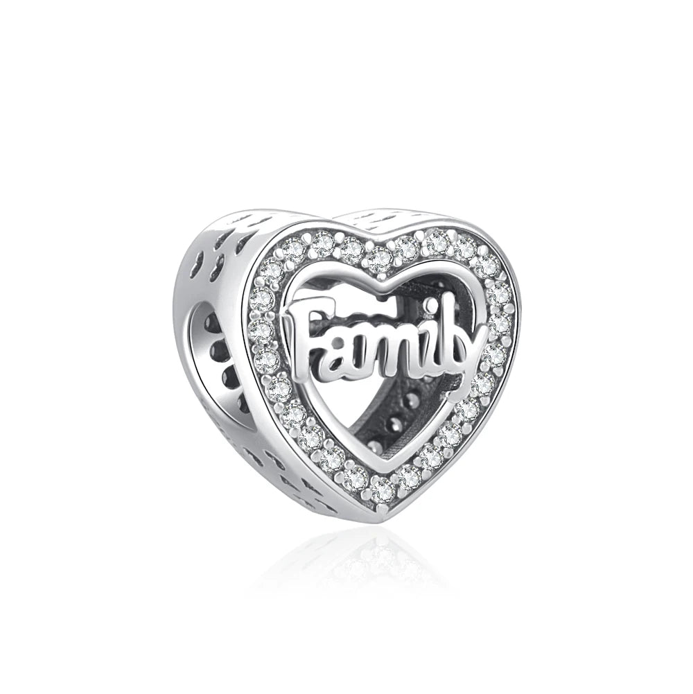 Ciondolo My Life in argento Sterling 925 - Cuore di famiglia