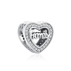 Ciondolo My Life in argento Sterling 925 - Cuore di famiglia