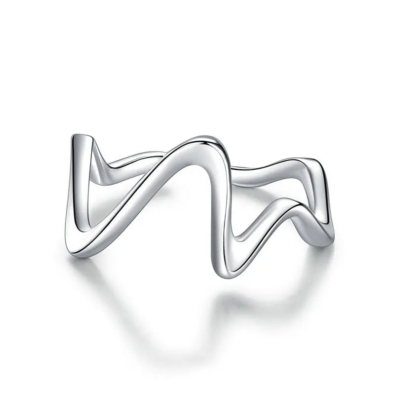 Anello Free Flow in argento sterling 925