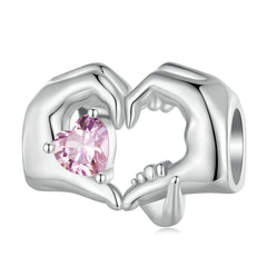 Charm My Life in argento 925 - Cuore nelle mani