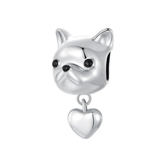 Charm My Life in argento 925 - Amore per il Bulldog Francese