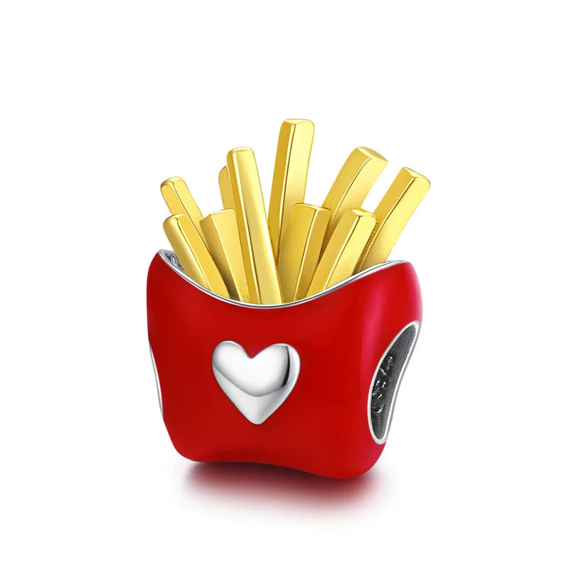 Charm My Life in argento 925 - Fries Lover