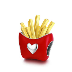 Charm My Life in argento 925 - Fries Lover