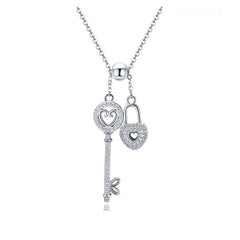 Collana Love's Secret – Chiave e Lucchetto in Argento Sterling 925