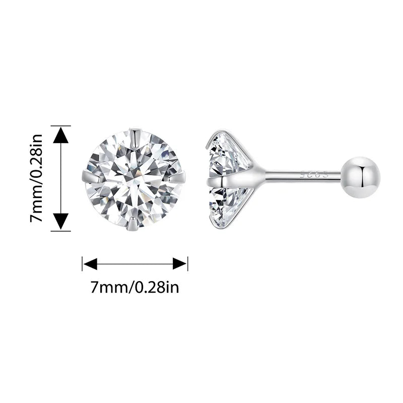 Orecchini Punto Luce in Argento Sterling 925 con Placcatura in Oro