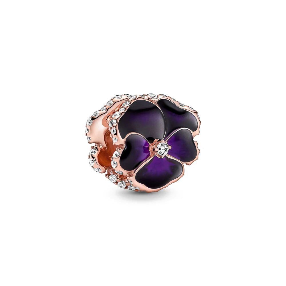 Ciondolo My Life in argento Sterling 925 - Violet Bloom 