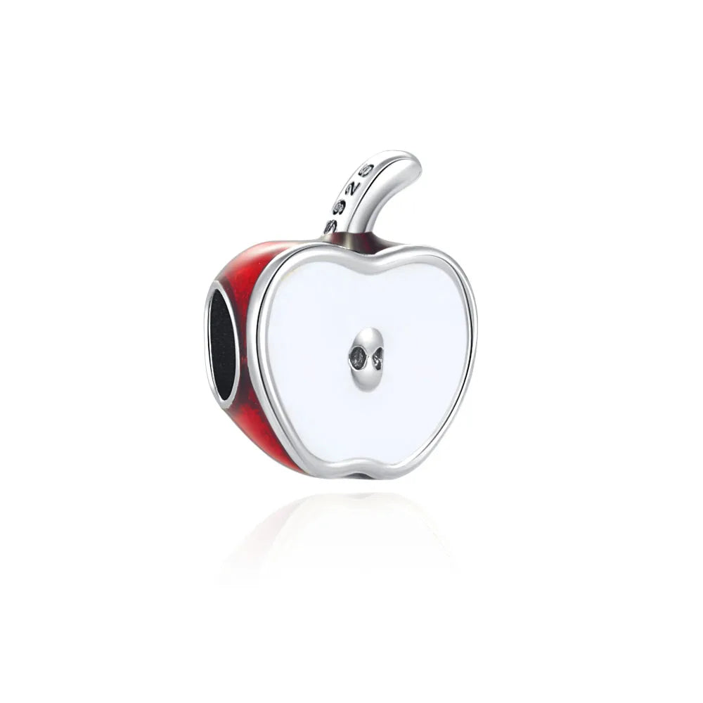 Apple Core Charm - My Life Pendant in 925 Sterling Silver