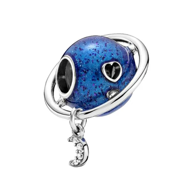My Life Charm aus 925 Sterling Silber - Schwarzer Nagellack-Anhänger 