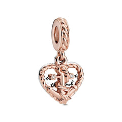 Ciondolo My Life in argento sterling 925 - Smalto per unghie nero 
