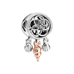 My Life Charm aus 925 Sterling Silber - Schwarzer Nagellack-Anhänger 