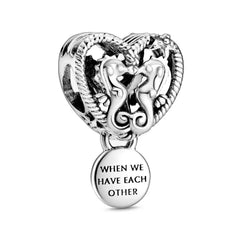 Ciondolo My Life in argento sterling 925 - Smalto per unghie nero 